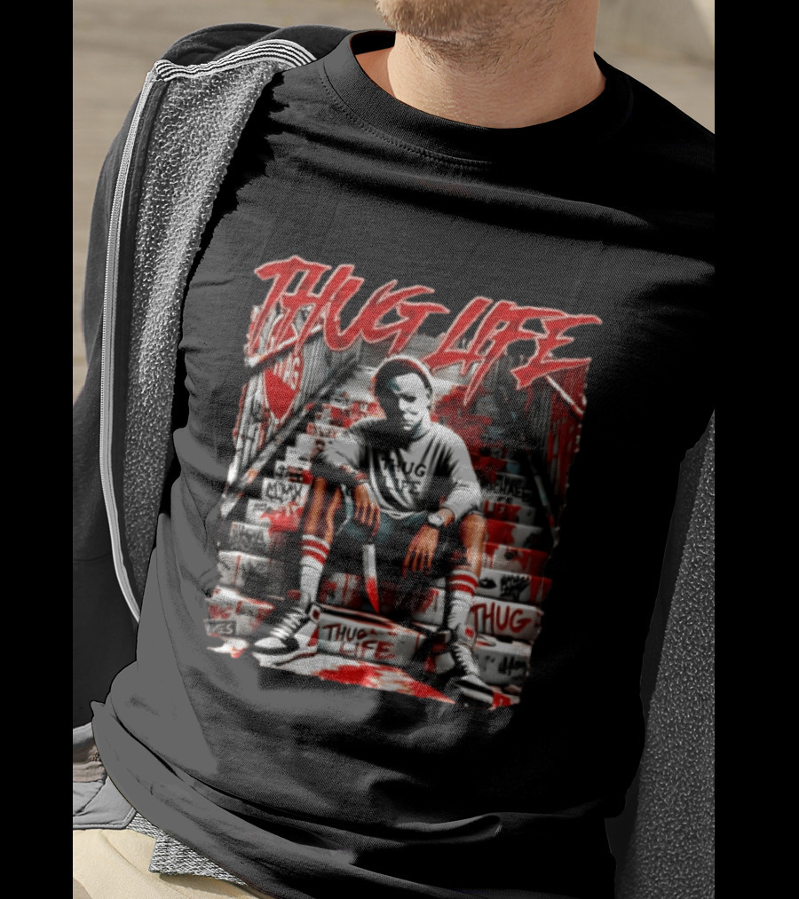 Thug Life Michael Myers Graffiti Street T-Shirt