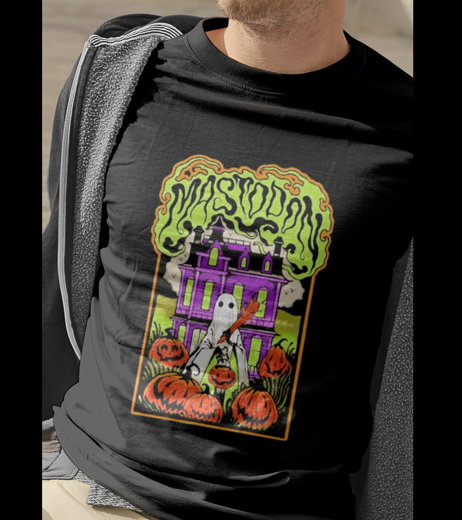 Mastodon Haunted Mansion Pumpkin Patch Halloween 2026 T-Shirt
