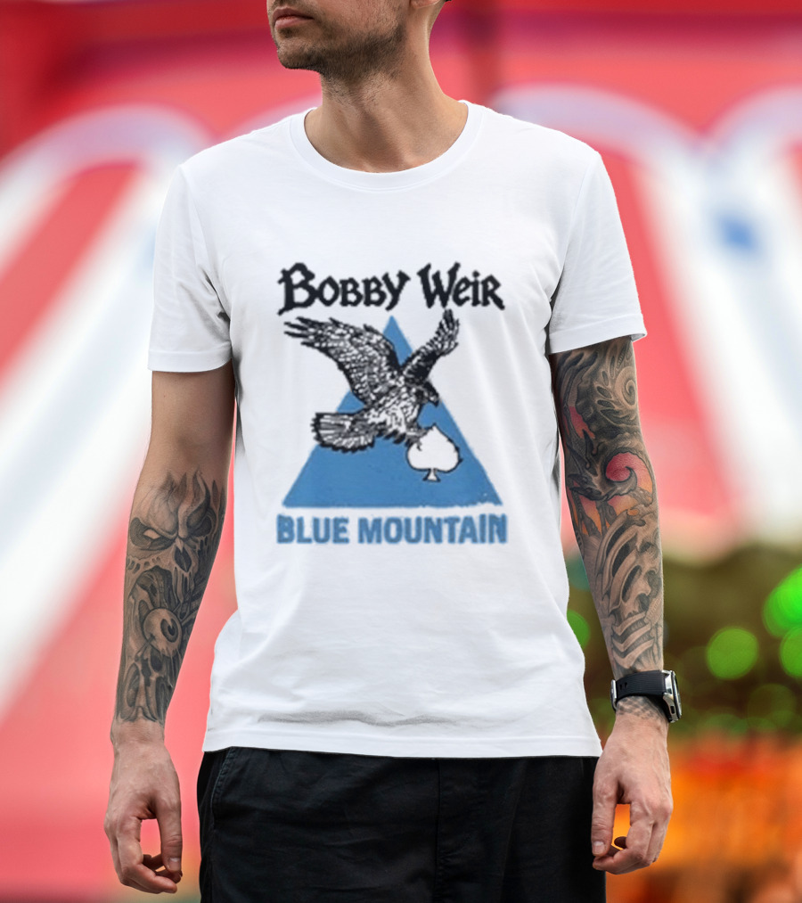 Bobby Weir Blue Mountain Eagle Spade Triangle T-Shirt