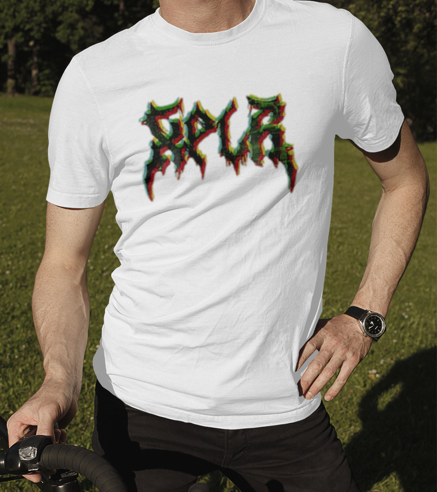 SPUR Glitchy Spiky Metal Font T-Shirt