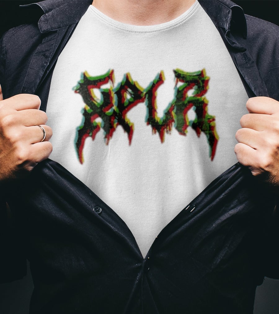 SPUR Glitchy Spiky Metal Font T-Shirt