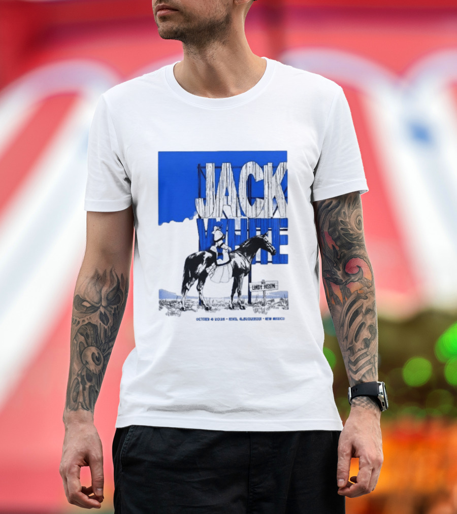 Jack White Live At Revel Entertainment Center Albuquerque October 4 2026 Lindy Vision T-Shirt