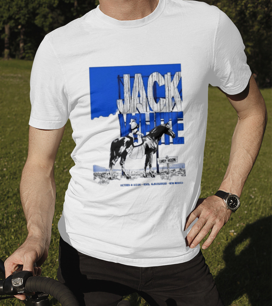 Jack White Live At Revel Entertainment Center Albuquerque October 4 2026 Lindy Vision T-Shirt