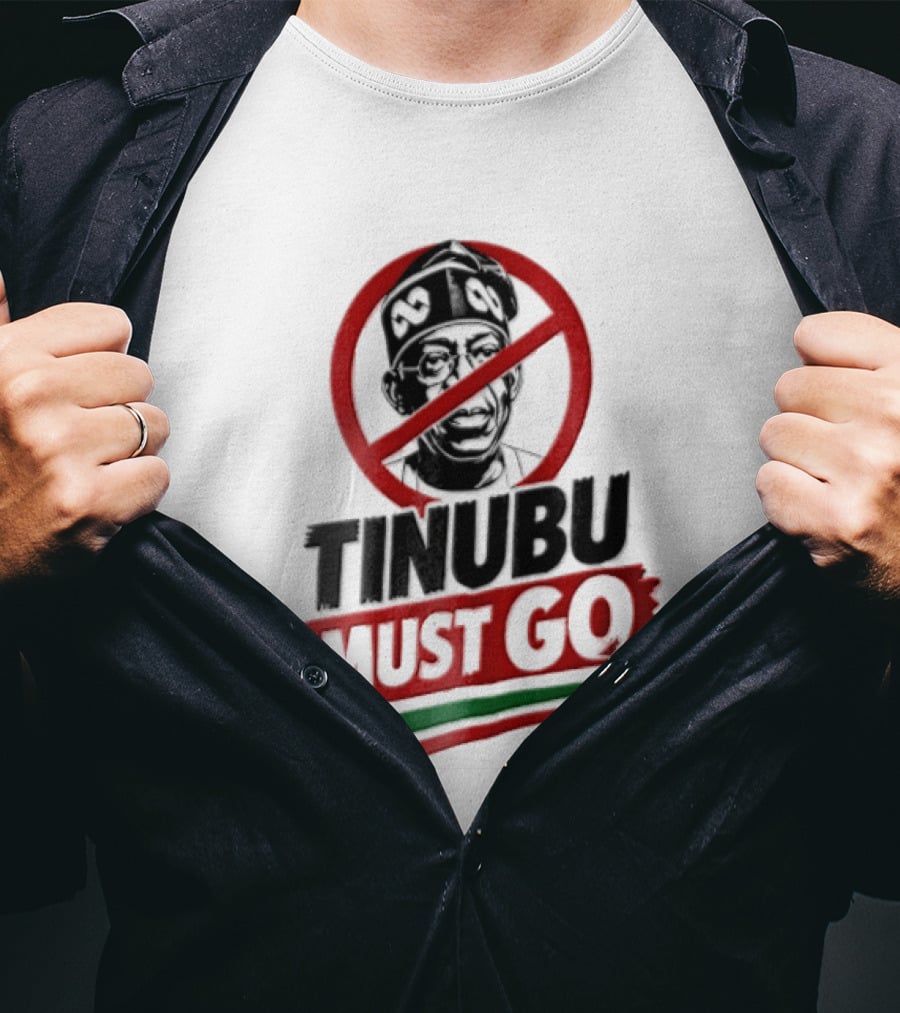 Tinubu Must Go Traditional Cap Crossed Out T-Shirt