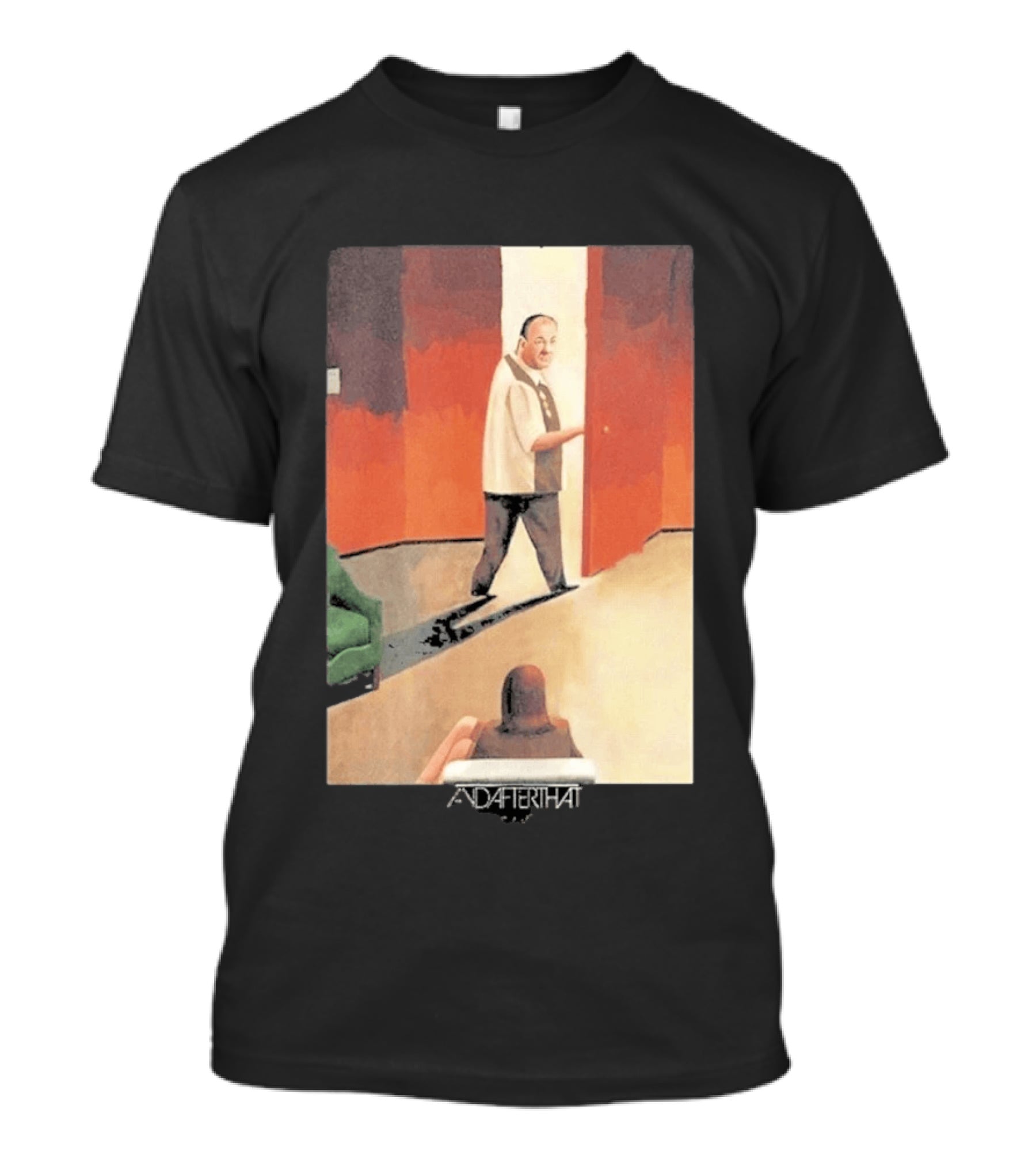 After That Therapy Scene Black Edge T-Shirt