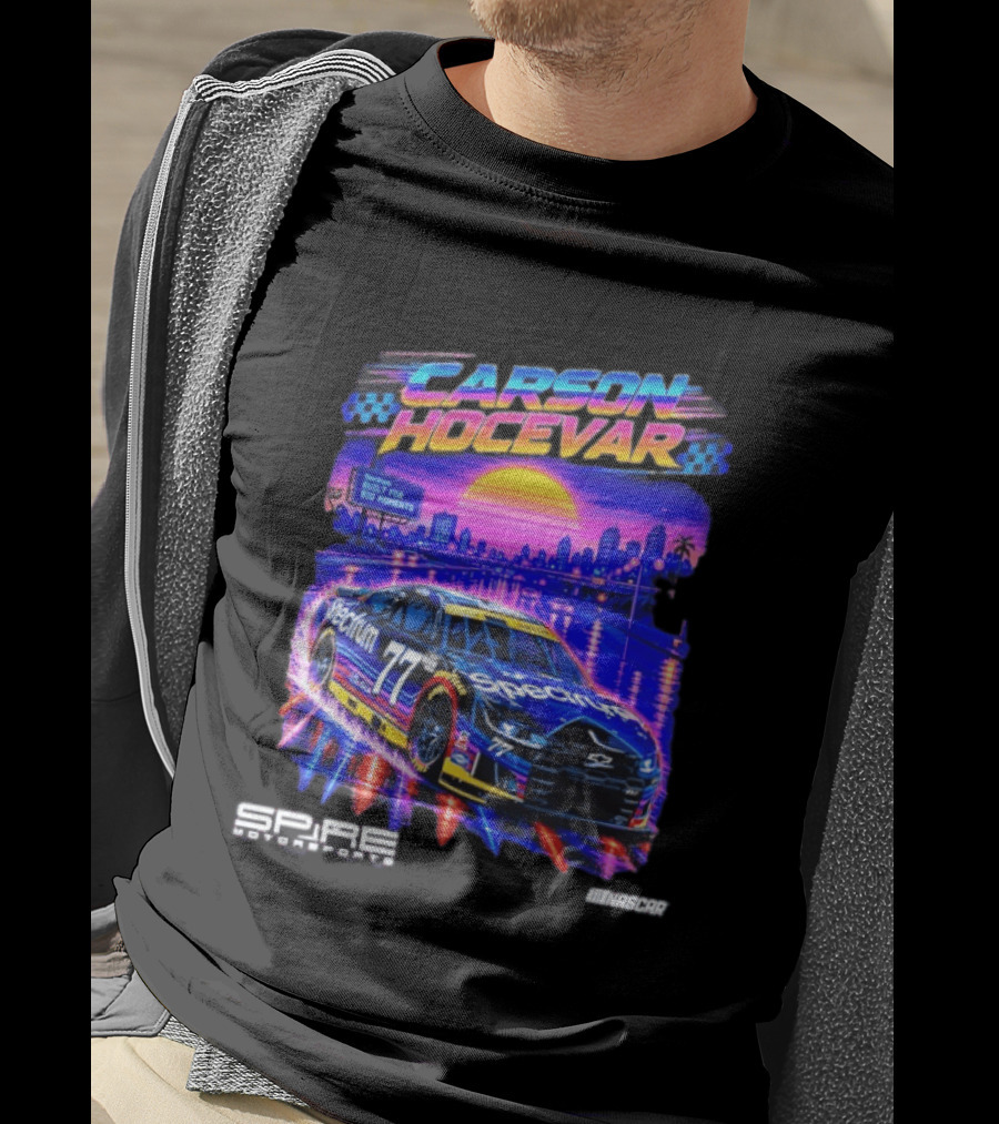 Carson Hocevar Spectrum Spire Motorsports No. 77 NASCAR Built For Big Moments T-Shirt