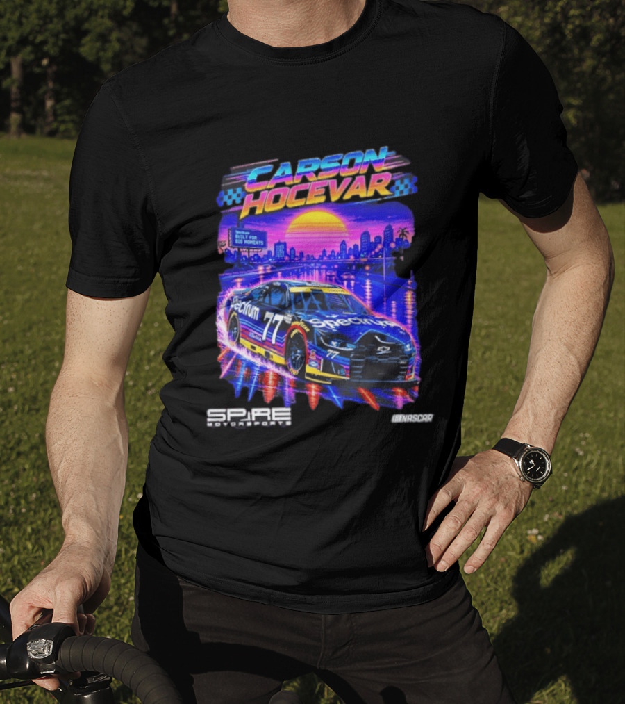 Carson Hocevar Spectrum Spire Motorsports No. 77 NASCAR Built For Big Moments T-Shirt