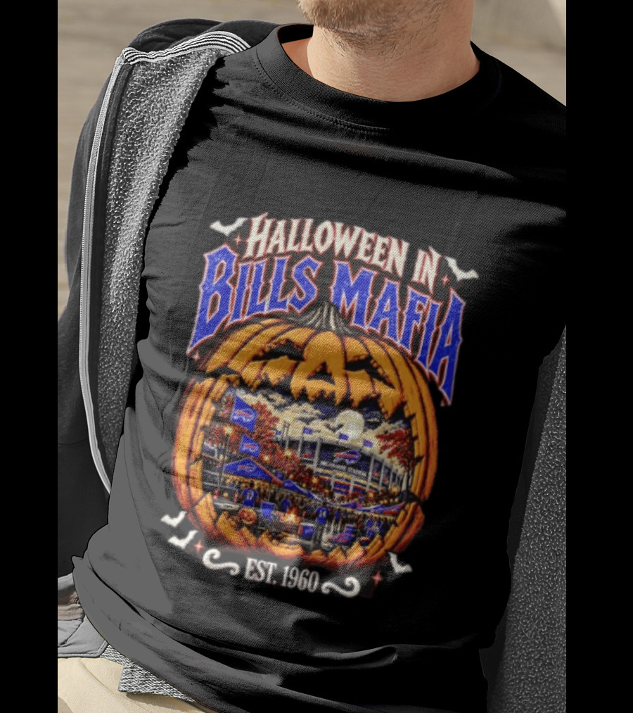 Halloween In Bills Mafia Buffalo Bills Highmark Stadium Est. 1960 T-Shirt