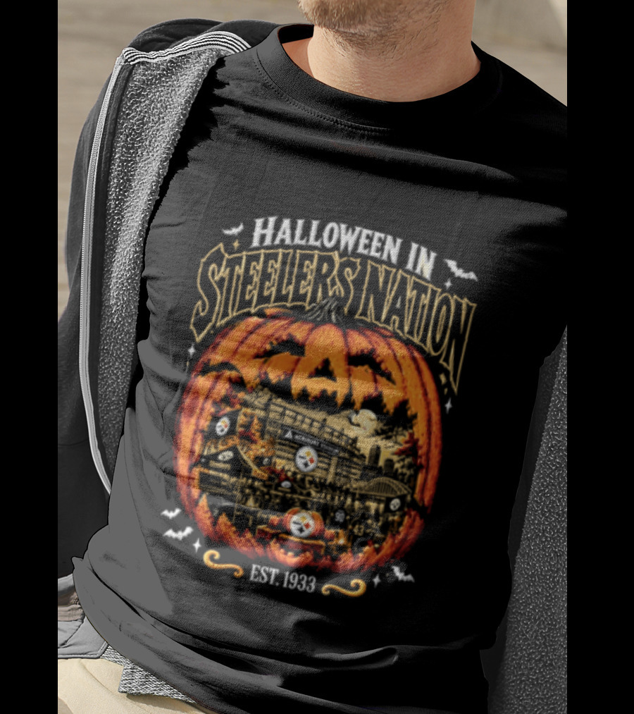 Halloween In Steelers Nation Pittsburgh Steelers Leo Raskowski 1933 Est. 1933 T-Shirt