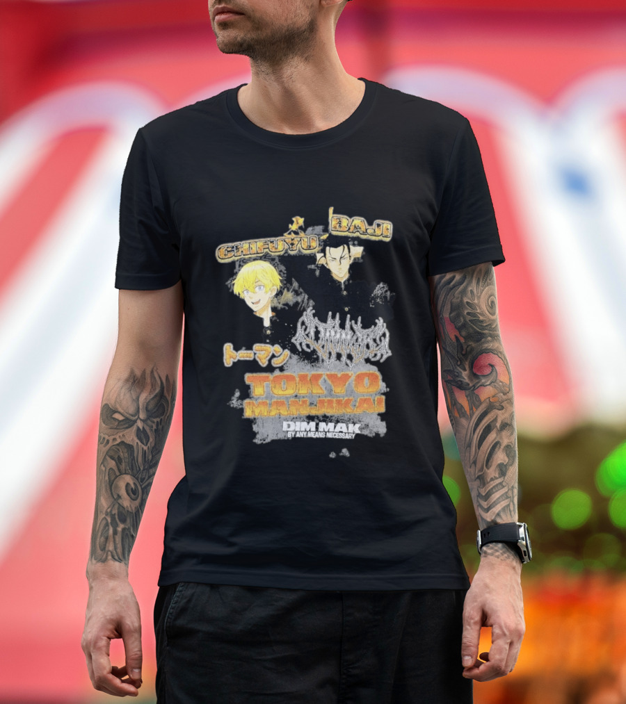 Tokyo Manji Dim Mak Collection Baji Chifuyu Tokyo Revengers T-Shirt