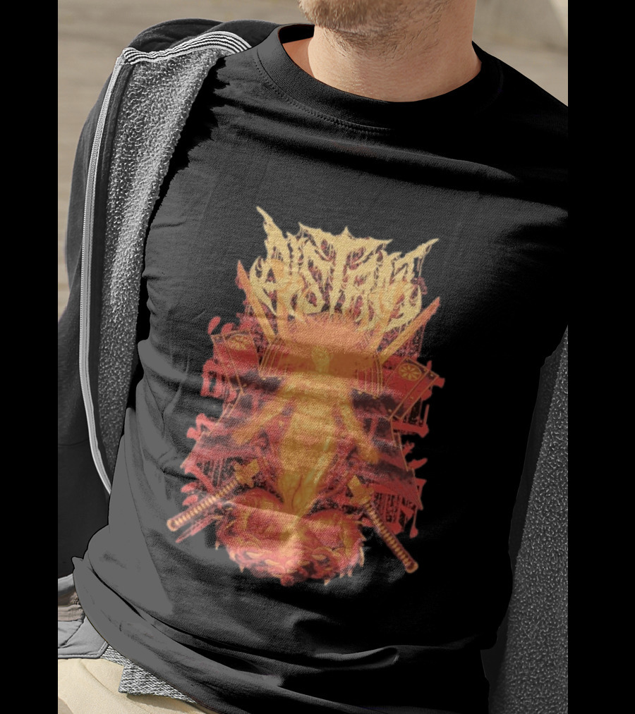 Distant Burning Daath Fiery Angelic Warrior And Swords With Flaming Sun Aesthetic T-Shirt