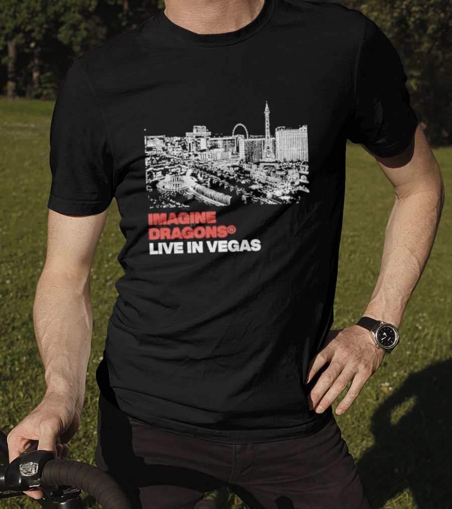 Imagine Dragons Live In Vegas Skyline Concert T-Shirt