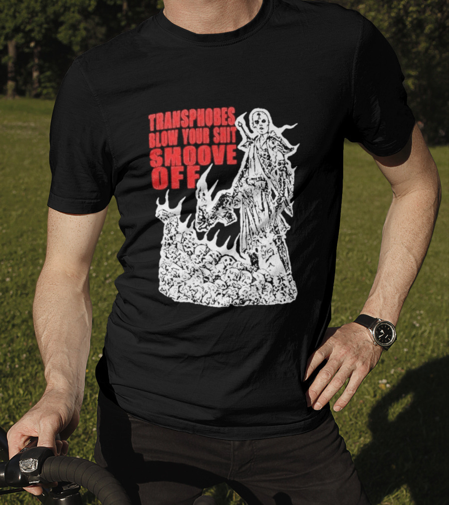 Transphobes Blow Your Smoove Off Flame Spirit T-Shirt