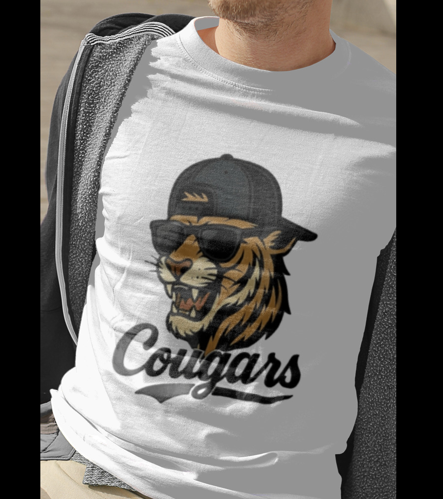 Cougars Tiger Sunglasses Baseball Cap Swagger T-Shirt