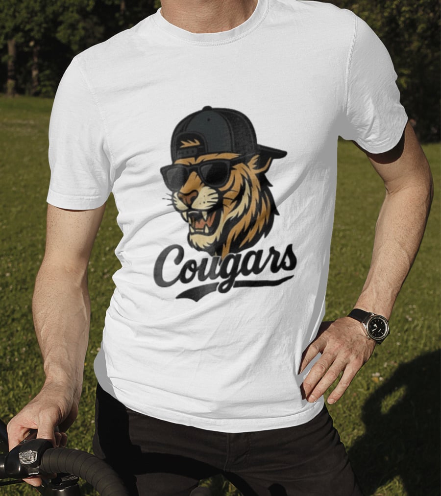 Cougars Tiger Sunglasses Baseball Cap Swagger T-Shirt