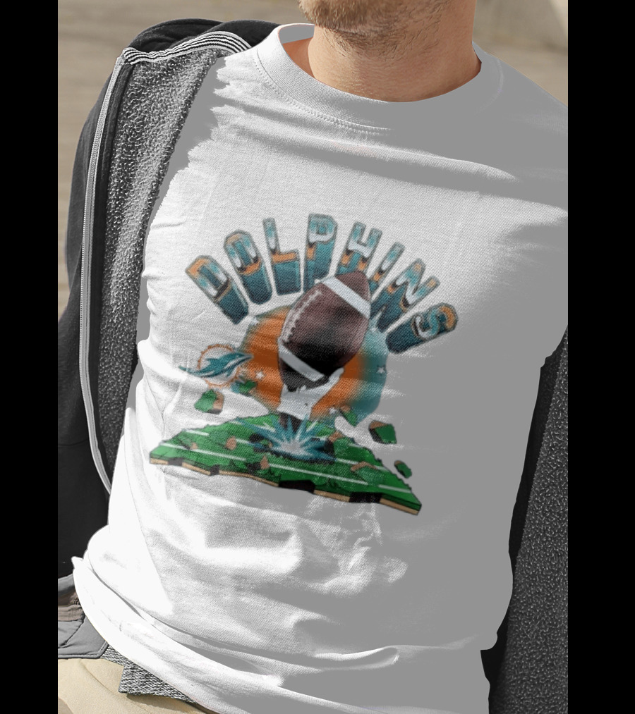 Miami Dolphins Football Explode 2026 Clubhouse T-Shirt