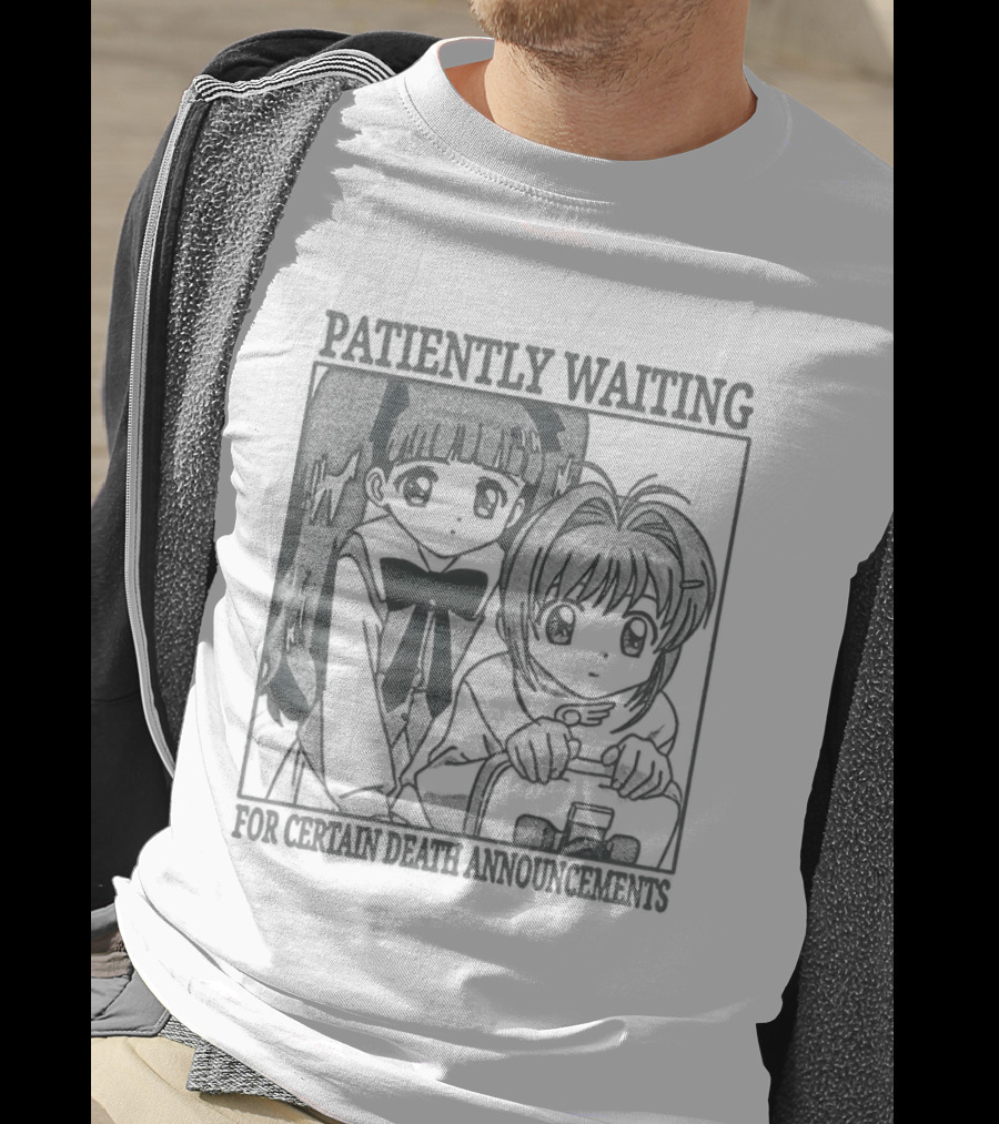Patiently Waiting For Certain Death Anime Aesthetic T-Shirt
