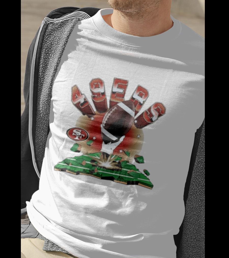 San Francisco 49ers Explosive Football 2026 Clubhouse T-Shirt