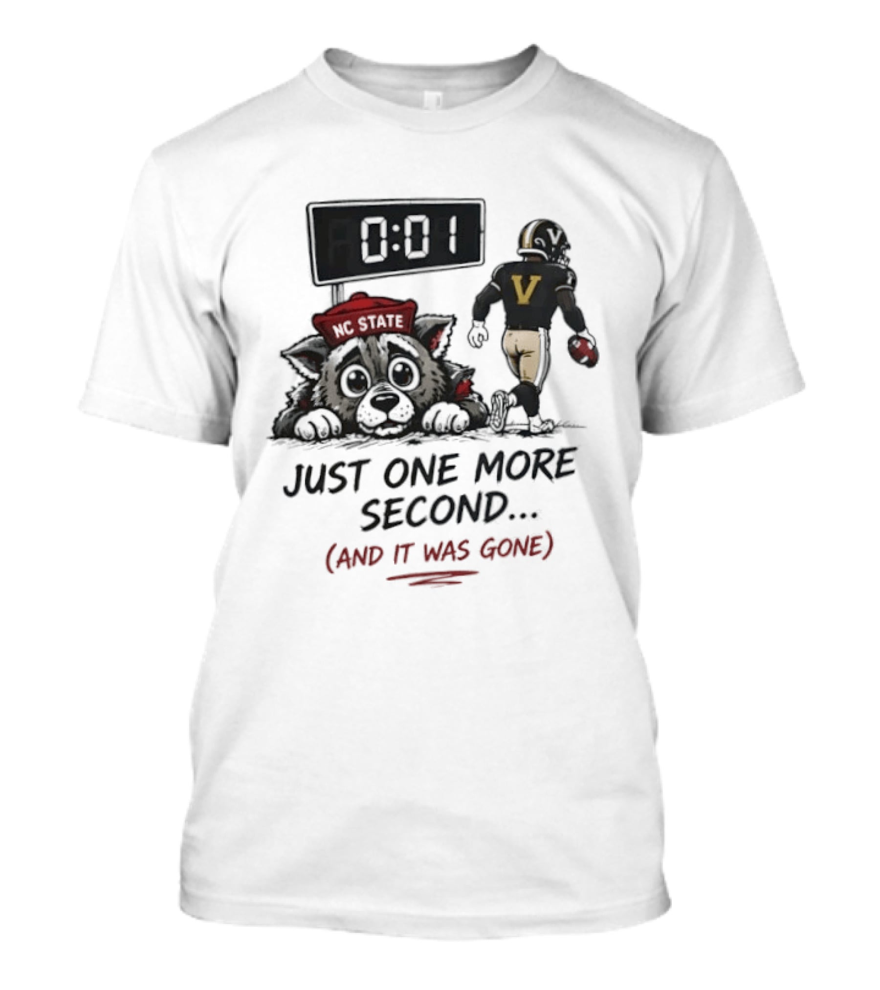 Vanderbilt Commodores Victory Over NC State Wolfpack Last Second Win NCAA 2026 T-Shirt