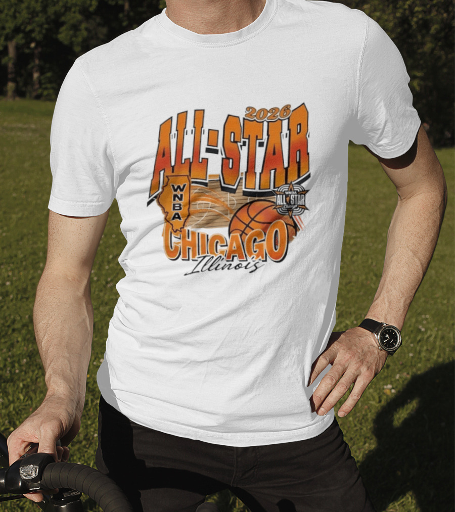 WNBA All Star 2026 Chicago Illinois Basketball Event T-Shirt