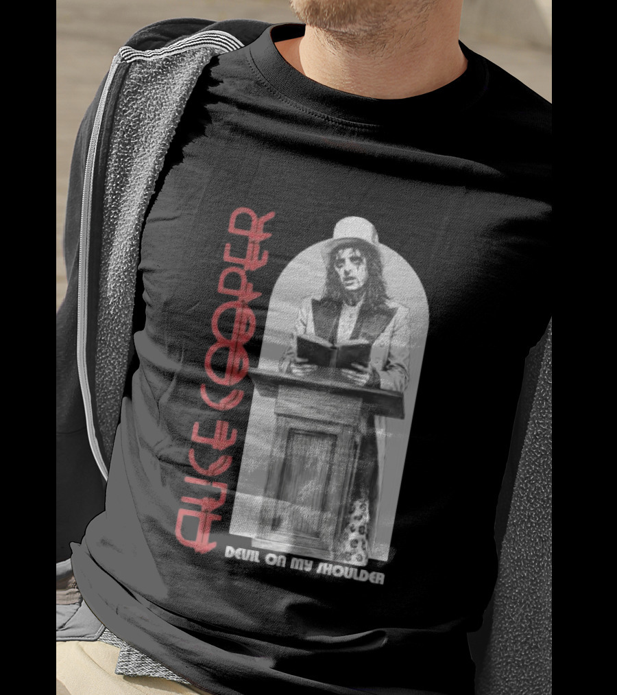 Alice Cooper Devil On My Shoulder Classic Rock Merchandise T-Shirt