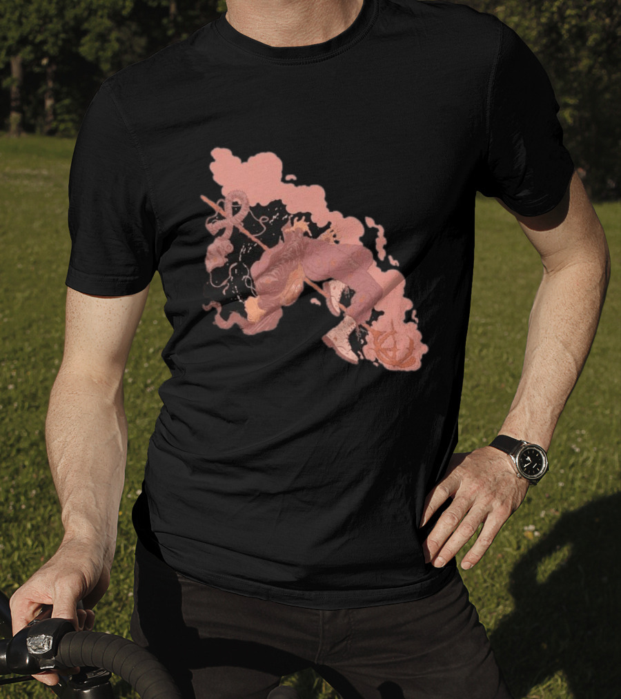 Demon Hunter Exile Warrior Art With Sword And Abstract T-Shirt