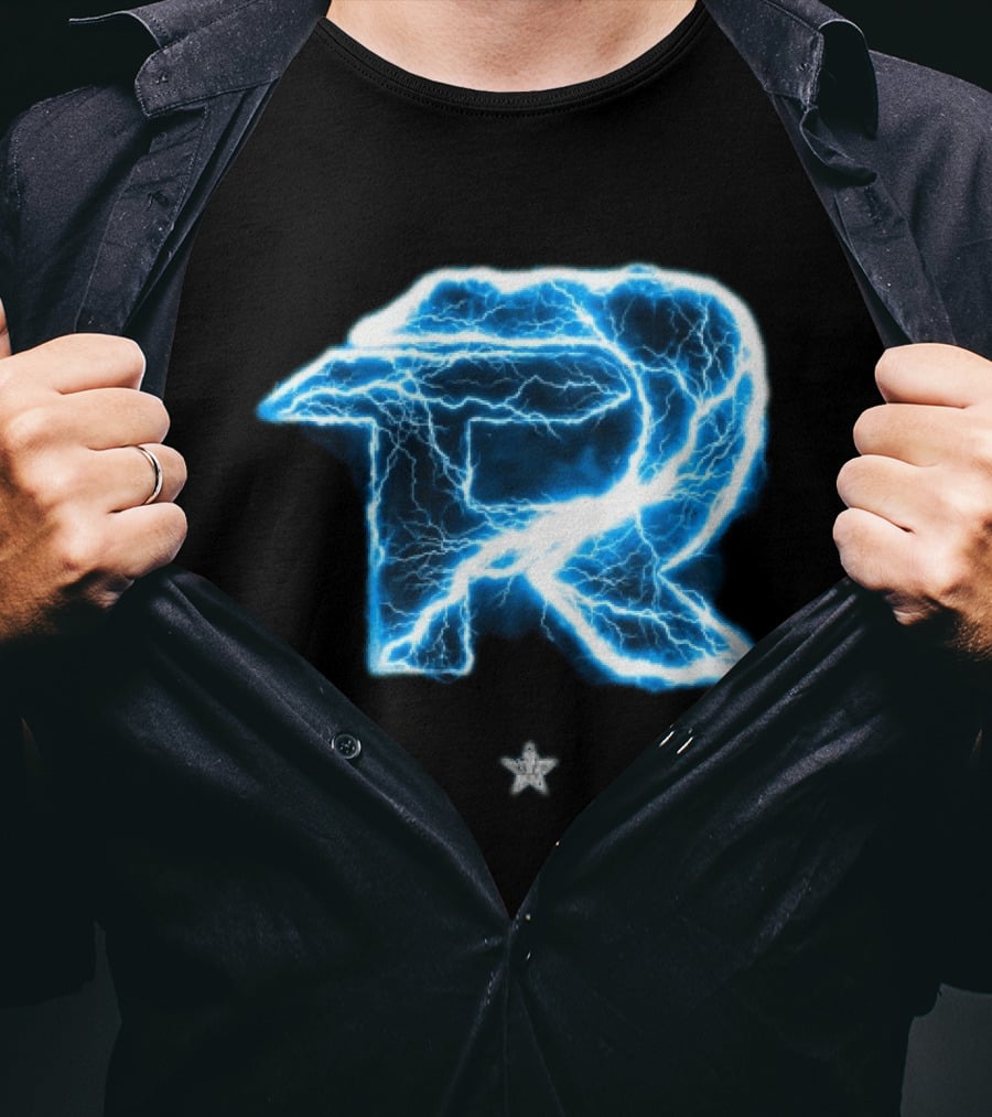 Fuerza Regida Lightning R Blue Electric Energy T-Shirt