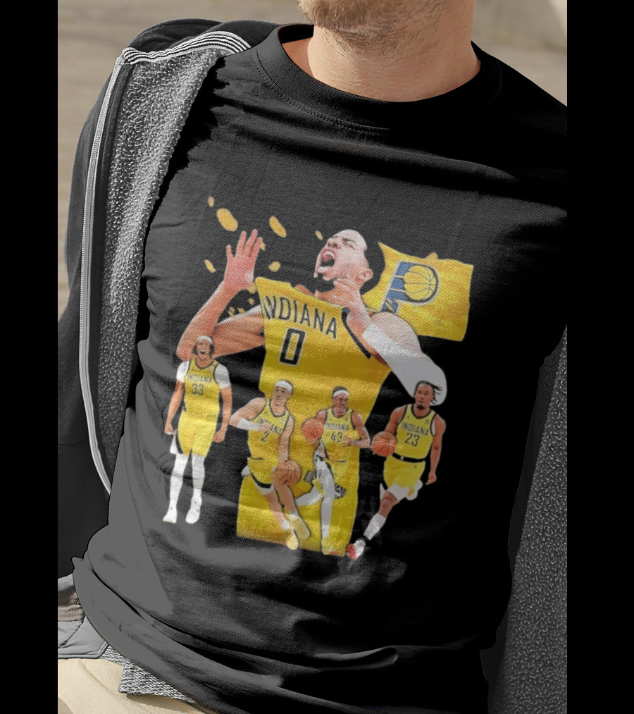 Indiana Pacers Players Collage NBA 2026 Pacer T-Shirt