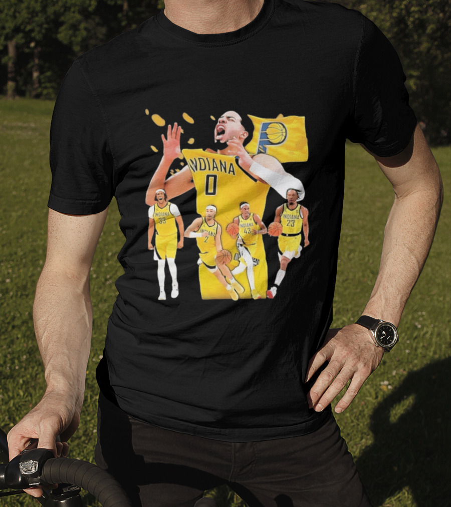 Indiana Pacers Players Collage NBA 2026 Pacer T-Shirt