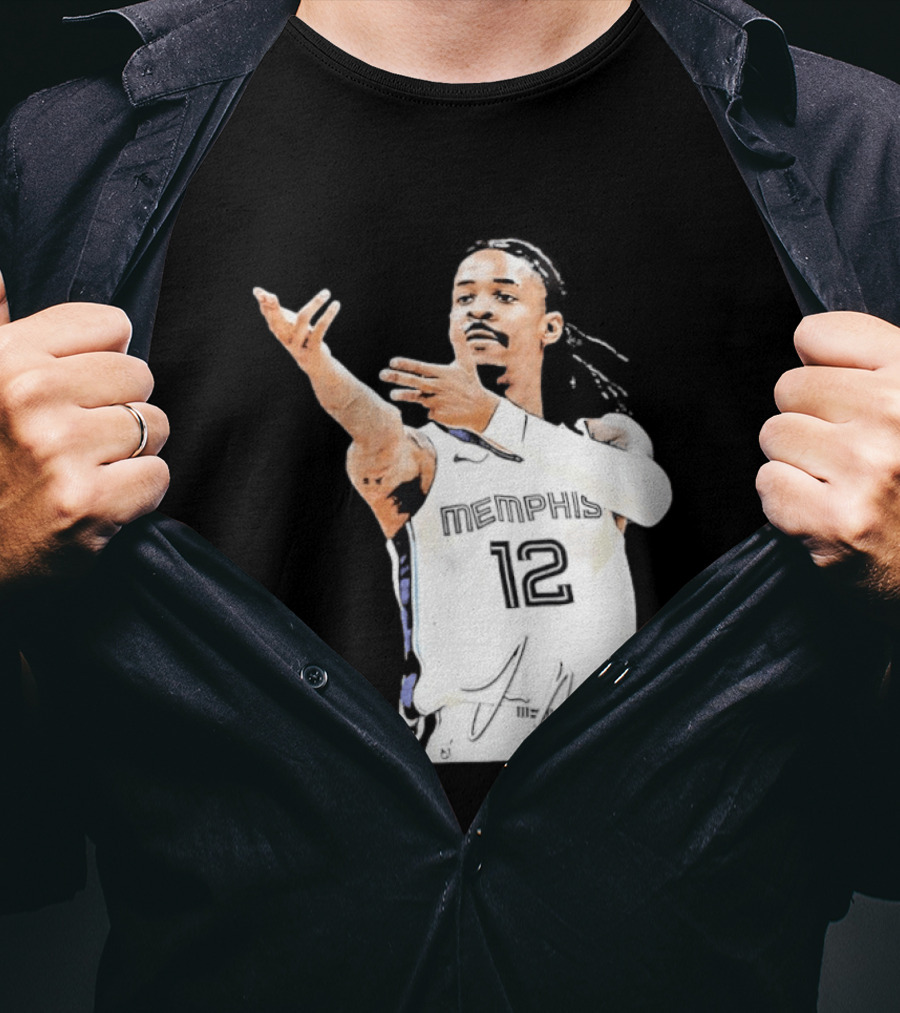 Ja Morant Memphis Grizzlies 12 Basketball Star Signature Edition 2026 T-Shirt