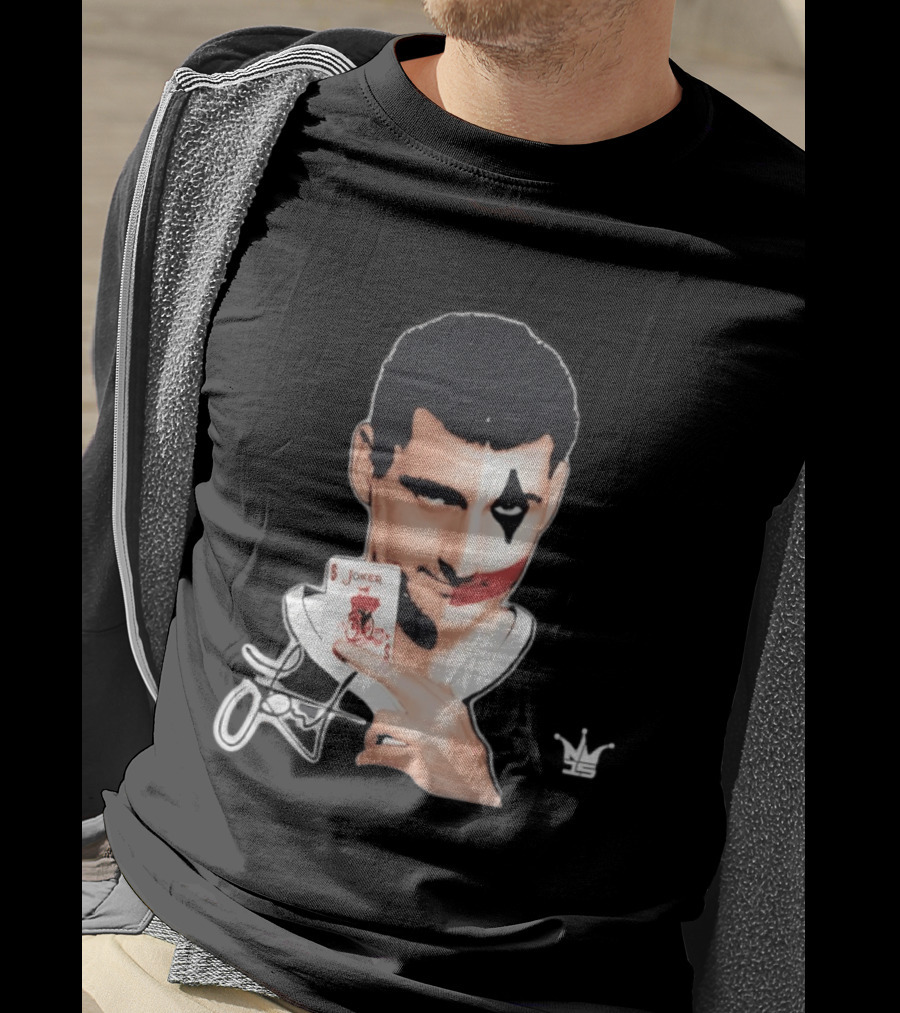 Joker Face Nikola Jokic Playing Card Denver Nuggets T-Shirt