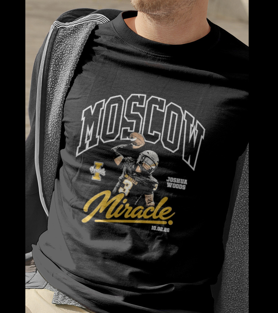 Moscow Miracle Idaho Vandals Football Joshua Wood T-Shirt