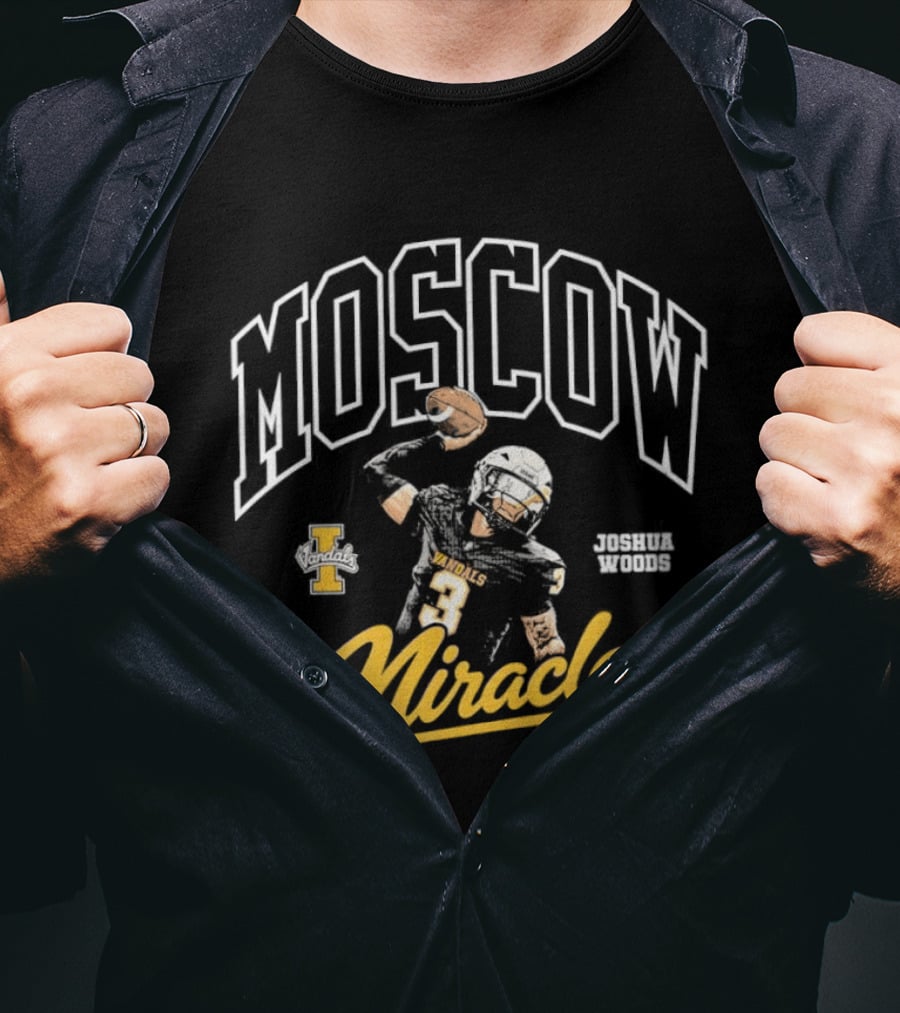 Moscow Miracle Idaho Vandals Football Joshua Wood T-Shirt