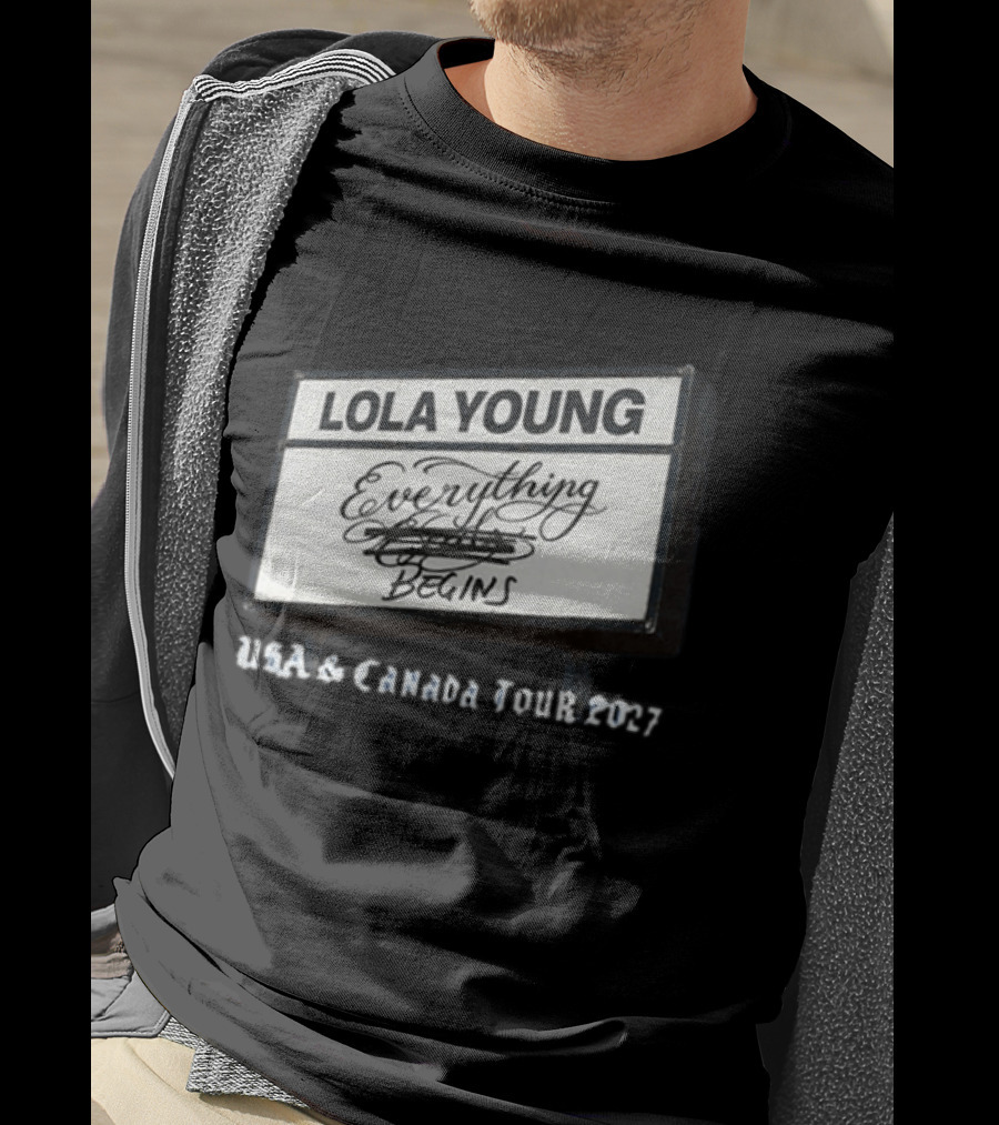 Lola Young Everything Begins USA Canada Tour 2027 T-Shirt