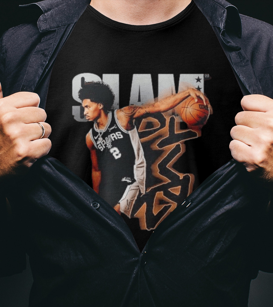 SLAM 264 Dylan Harper San Antonio Spurs Script Remix 2026 T-Shirt