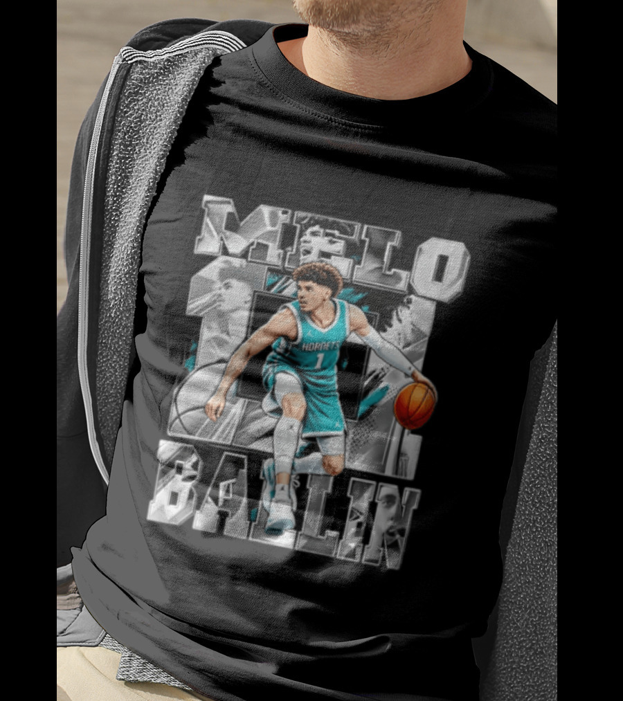 Melo Ballin Hornets Basketball Number 1 T-Shirt