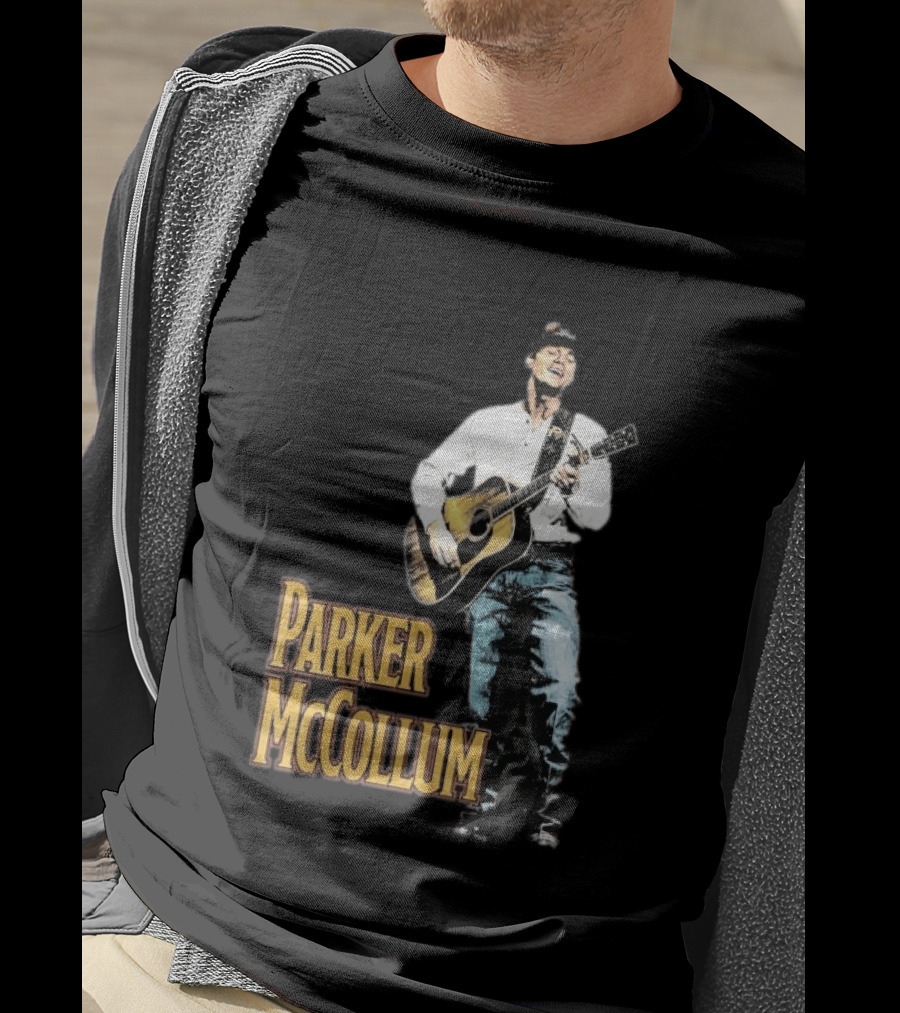 Parker McCollum Acoustic Performance Deluxe Guitar Photo T-Shirt