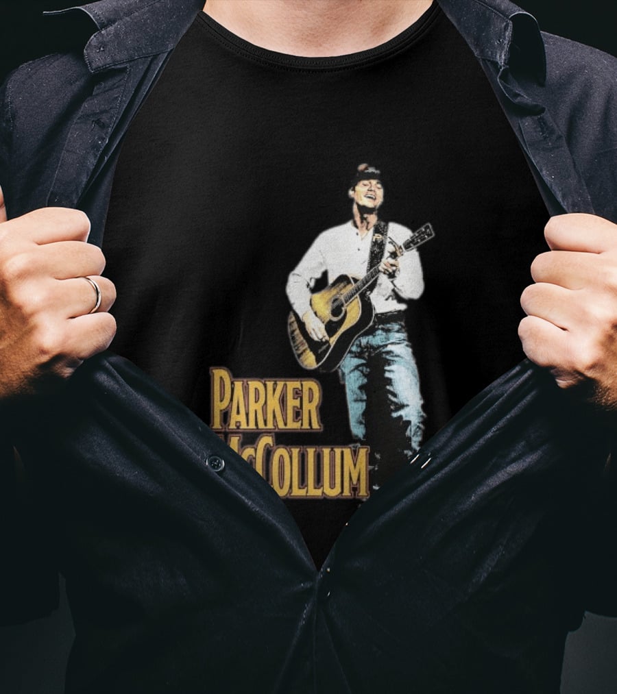 Parker McCollum Acoustic Performance Deluxe Guitar Photo T-Shirt