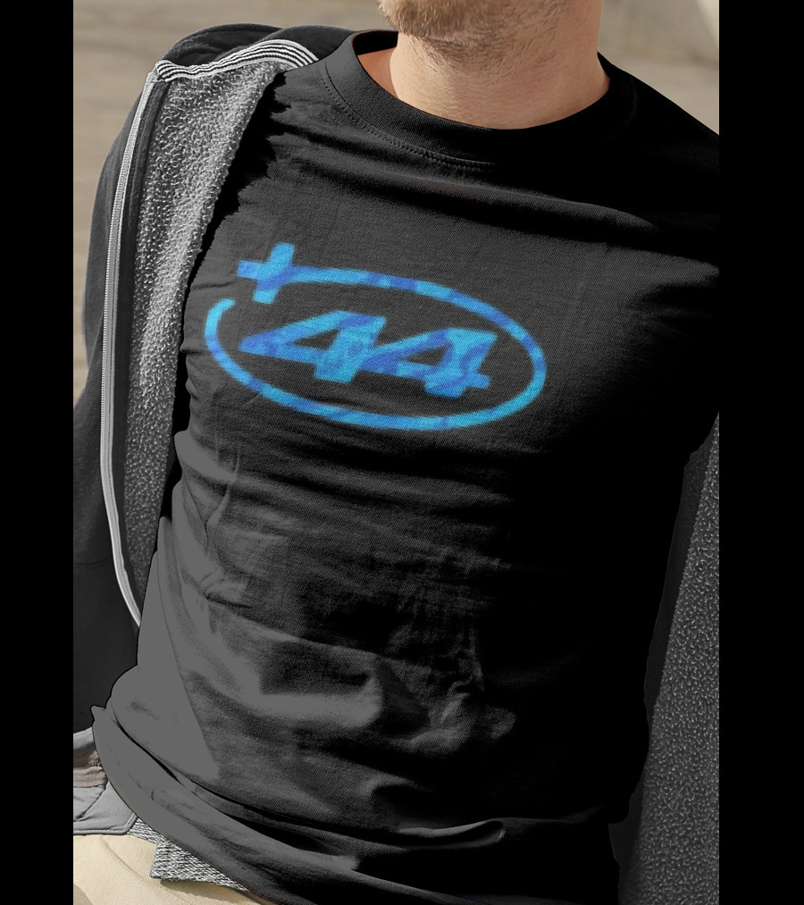 Plus44 Camo Heavyweight Blue Oval 44 T-Shirt