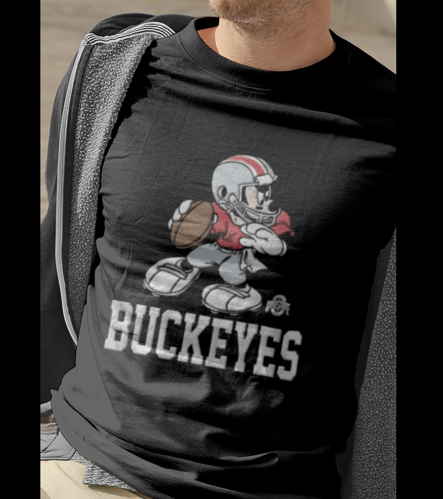 Ohio State Buckeyes Mickey Mouse Football Uniform T-Shirt