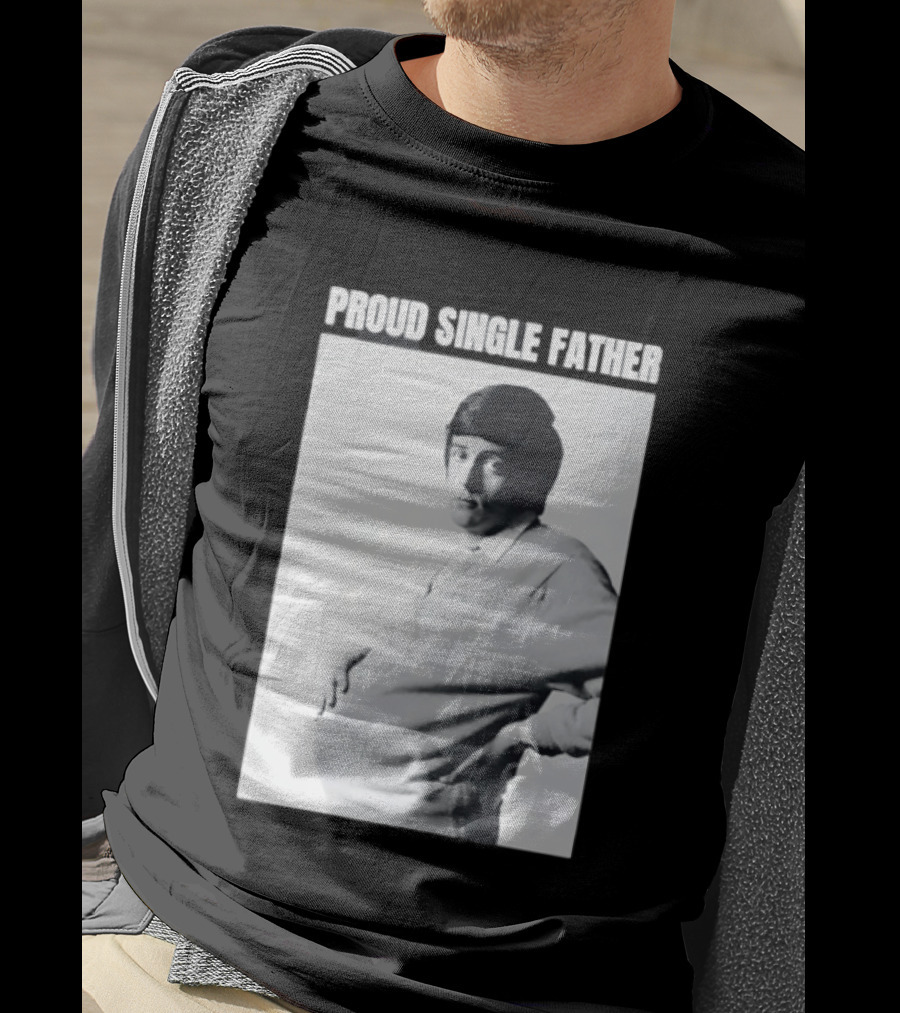 Proud Single Father Parody Pregnant Man Image T-Shirt