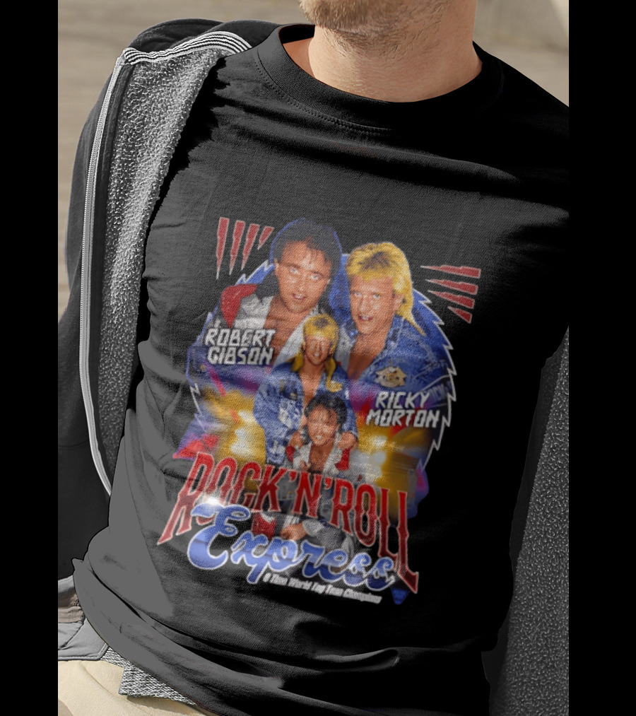 Robert Gibson Ricky Morton Rock N Roll Express Two Time World Tag Team Champions T-Shirt