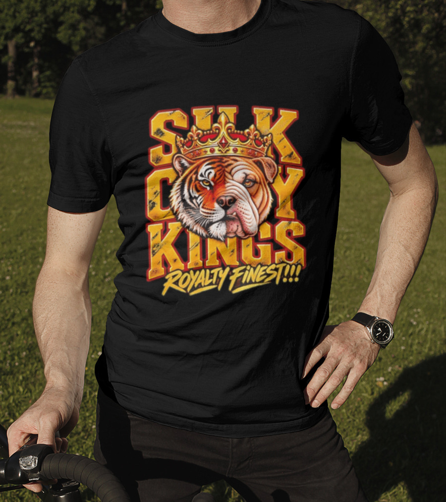 Silk City Kings Royalty Finest Regal Tiger Bulldog Duo T-Shirt