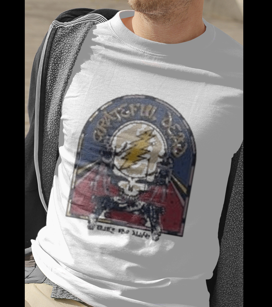 Grateful Dead Blues For Allah Skull Lightning Bolt T-Shirt