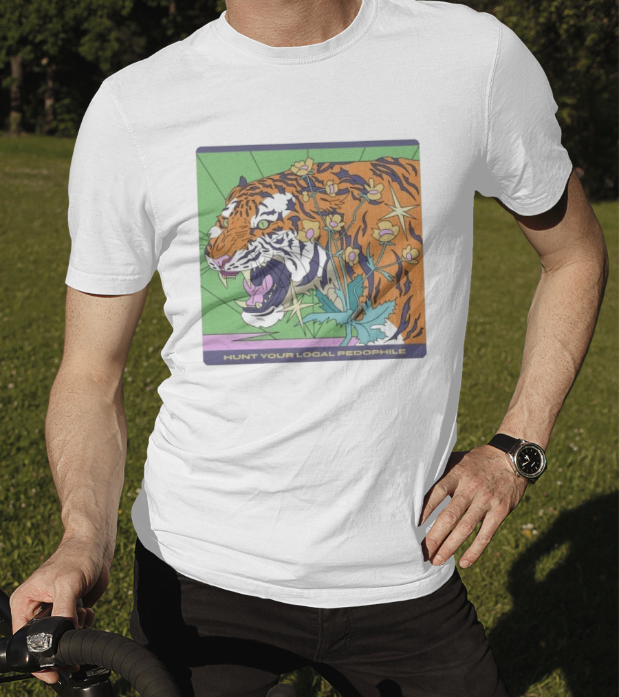 Hunt Your Local Pedophile Tiger Vintage Wildcat T-Shirt