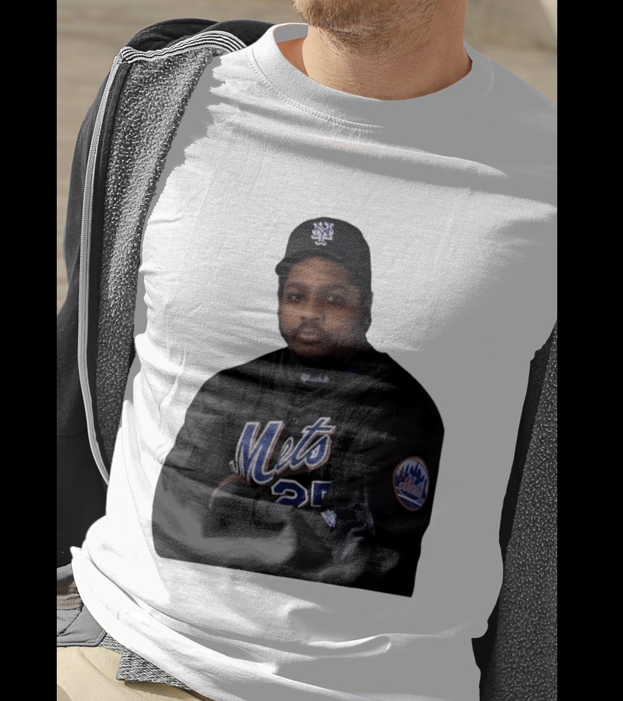New York Mets Baseball Player 25 MLB Jersey Black T-Shirt