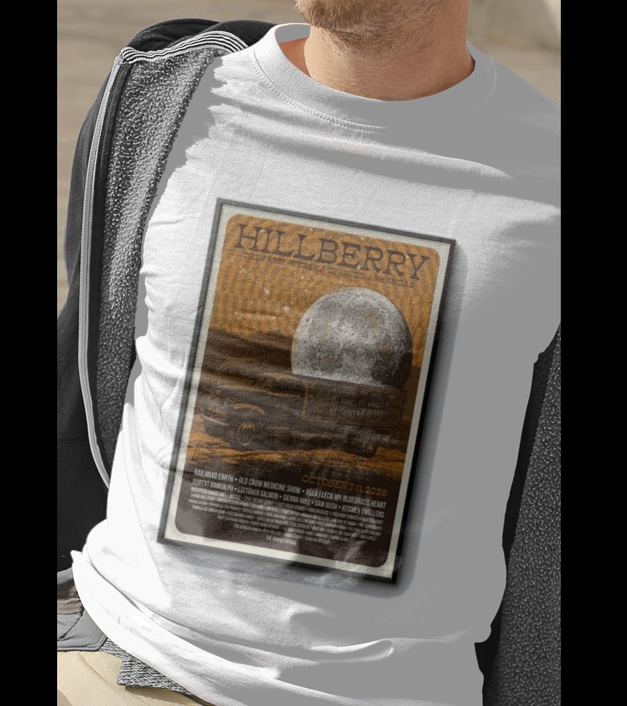 Hillberry Festival 2026 The Farm Eureka Springs Arkansas October 7 11 Railroad Earth Old Crow Medicine Show Bella Fleck T-Shirt