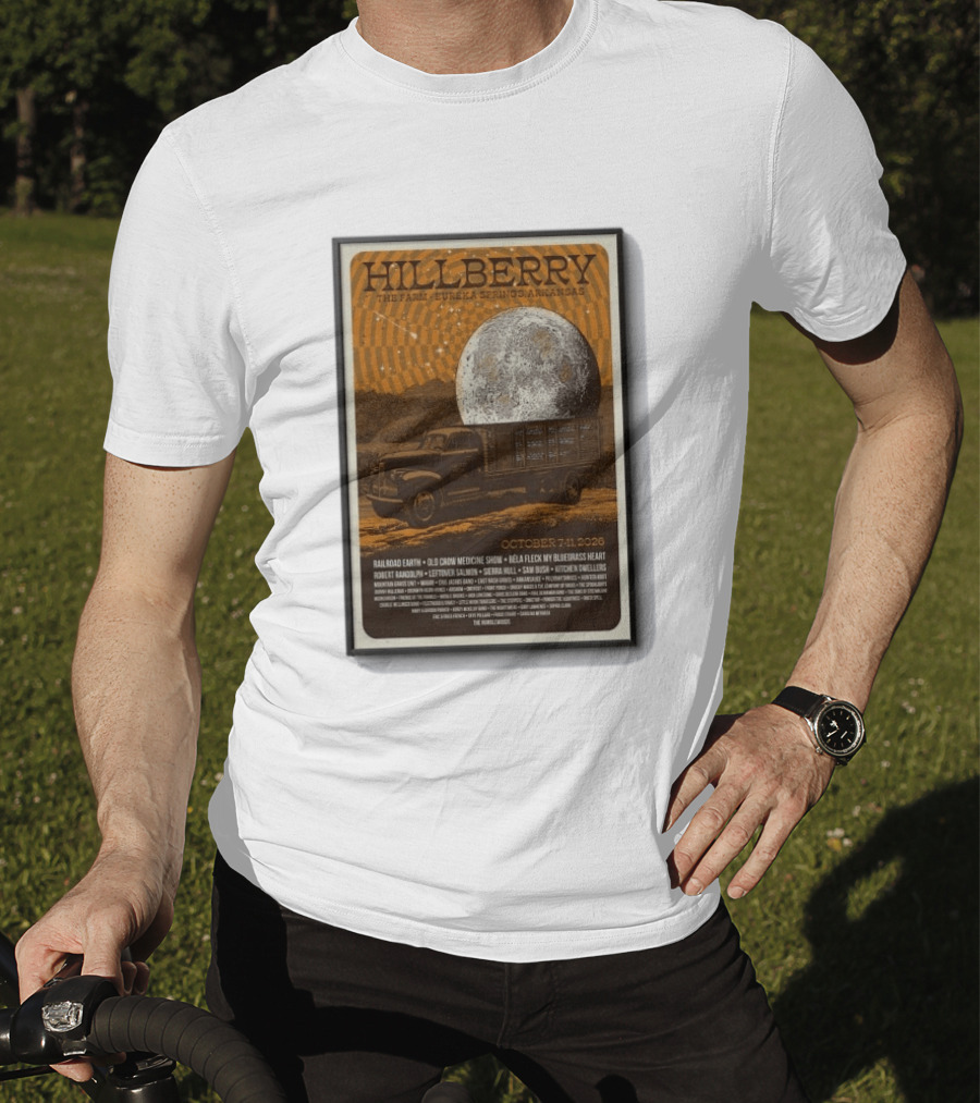 Hillberry Festival 2026 The Farm Eureka Springs Arkansas October 7 11 Railroad Earth Old Crow Medicine Show Bella Fleck T-Shirt