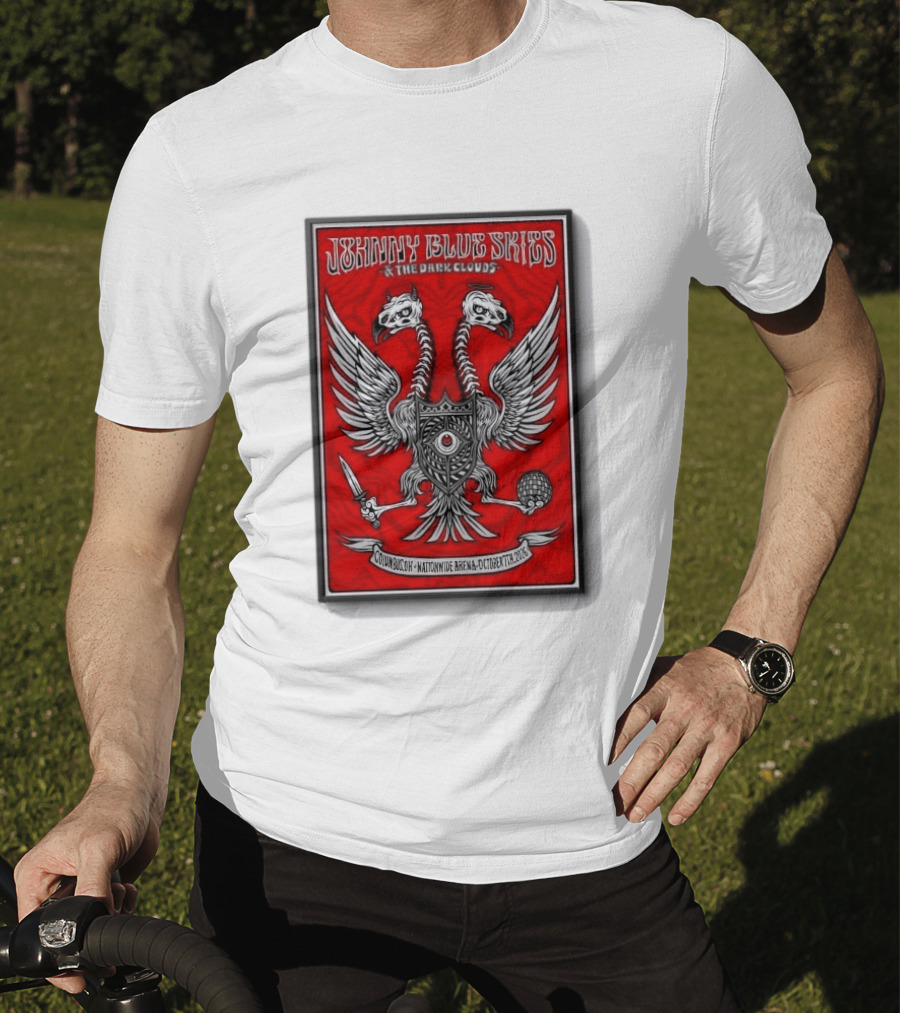 Johnny Blue Skies And The Dark Clouds Nationwide Arena Columbus OH October 7 2026 Two Headed Eagle T-Shirt