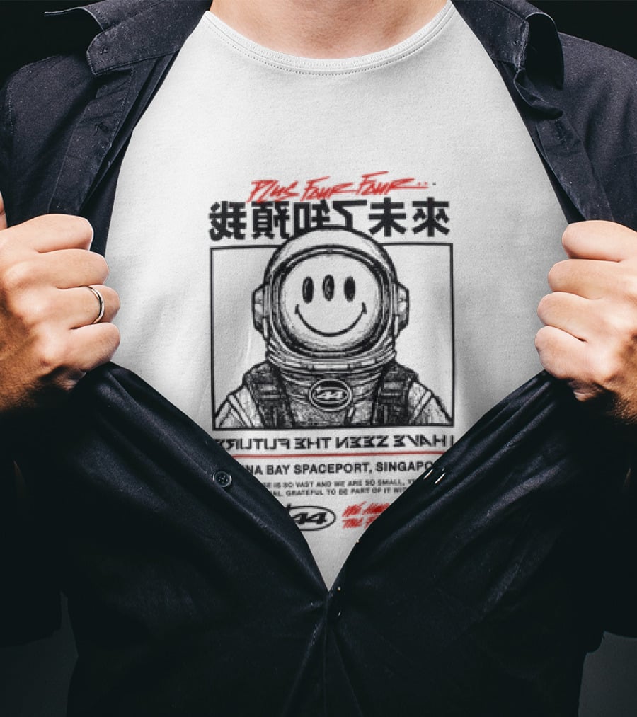 Plus44 Marina Bay Spaceport Singapore Smile Astronaut Future T-Shirt